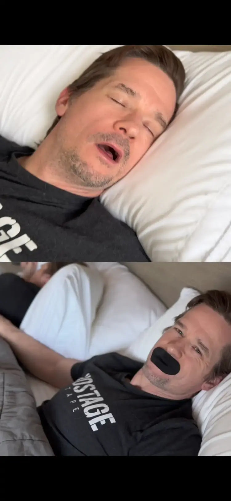 Your mouth stays closed all night.